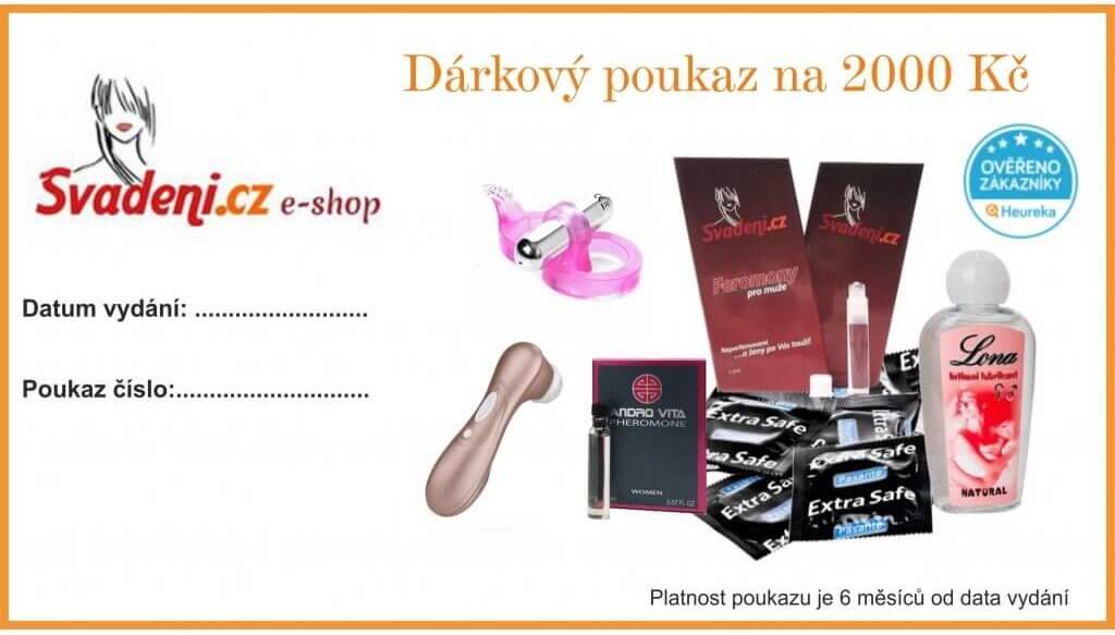 Dárkový poukaz sexshop 2000 Kč